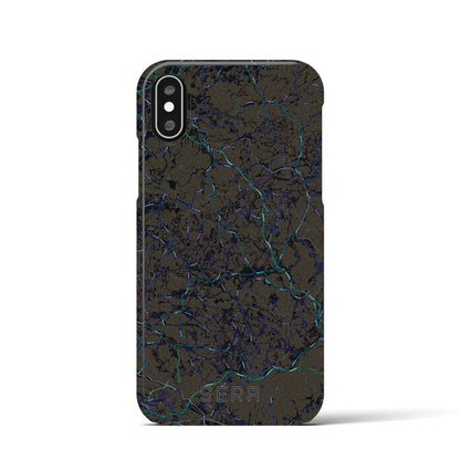 【世羅（広島県）】地図柄iPhoneケース（バックカバータイプ）