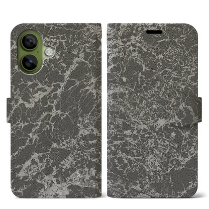 【世羅（広島県）】地図柄iPhoneケース（手帳タイプ）