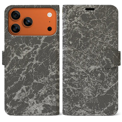 【世羅（広島県）】地図柄iPhoneケース（手帳タイプ）