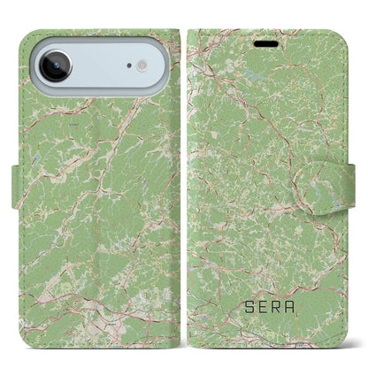 【世羅（広島県）】地図柄iPhoneケース（手帳タイプ）