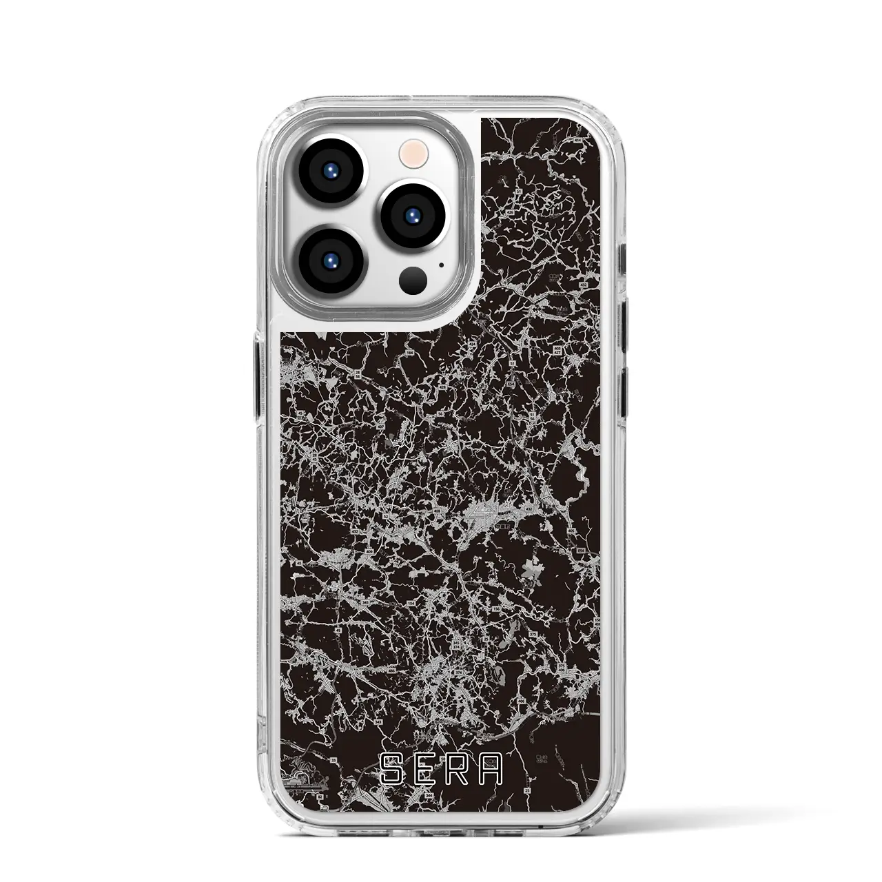 【世羅（広島県）】地図柄iPhoneケース（MagSafeタイプ）