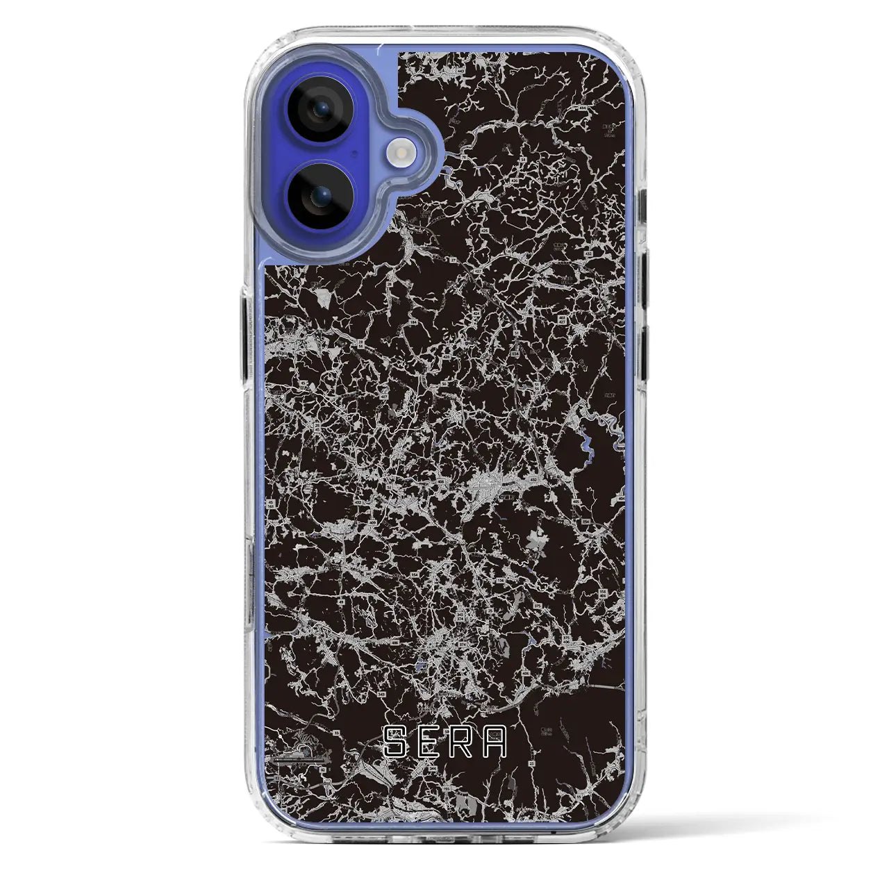 【世羅（広島県）】地図柄iPhoneケース（MagSafeタイプ）