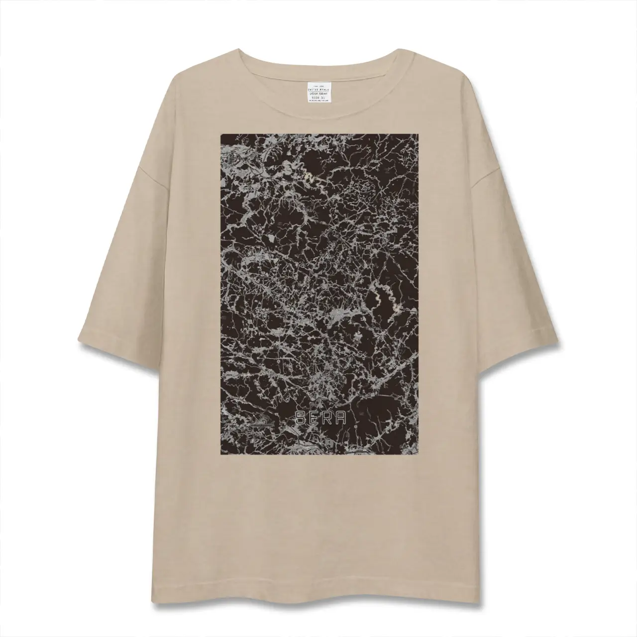 【世羅（広島県）】地図柄ビッグシルエットTシャツ