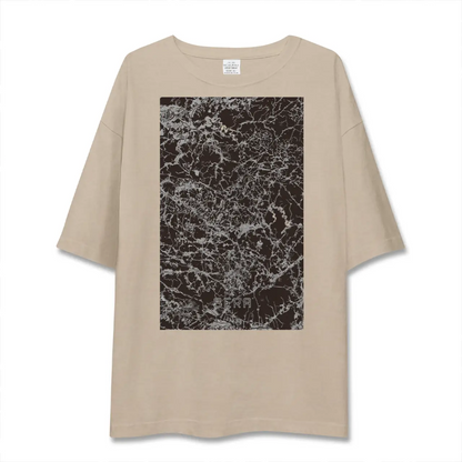 【世羅（広島県）】地図柄ビッグシルエットTシャツ