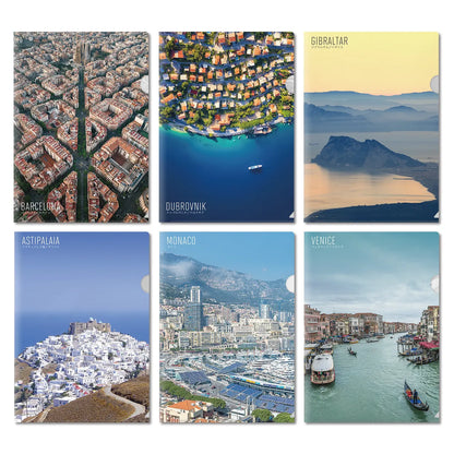 【Map World】クリアファイル6枚セット 地中海・エーゲ海セレクション