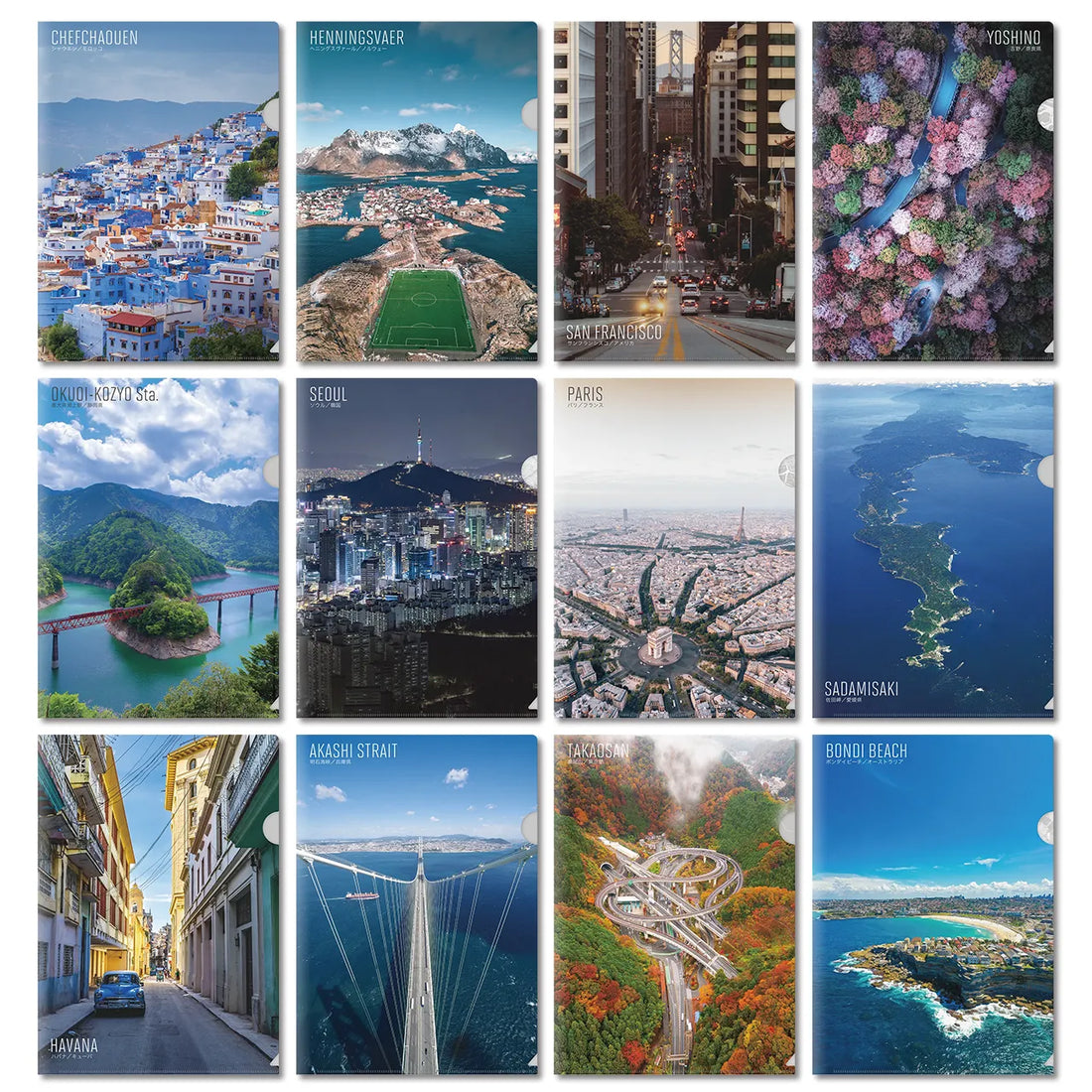 【Map World】クリアファイル12枚セットC