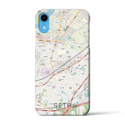 【瀬田（滋賀県）】地図柄iPhoneケース（バックカバータイプ）