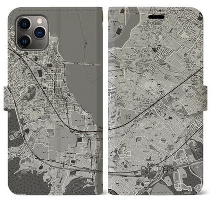 【瀬田（滋賀県）】地図柄iPhoneケース（手帳タイプ）