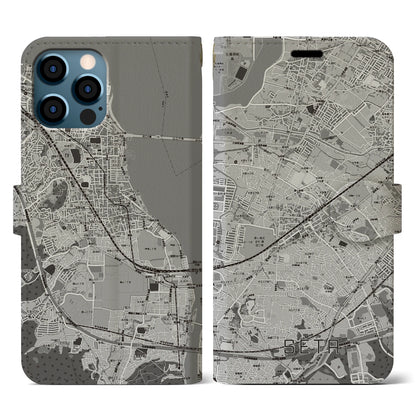 【瀬田（滋賀県）】地図柄iPhoneケース（手帳タイプ）