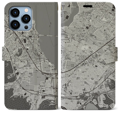 【瀬田（滋賀県）】地図柄iPhoneケース（手帳タイプ）