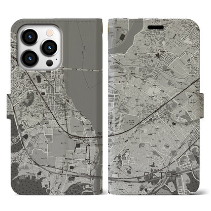 【瀬田（滋賀県）】地図柄iPhoneケース（手帳タイプ）