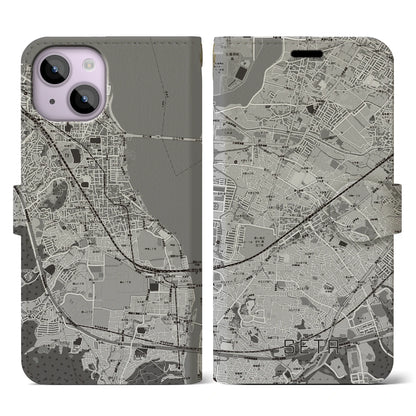 【瀬田（滋賀県）】地図柄iPhoneケース（手帳タイプ）