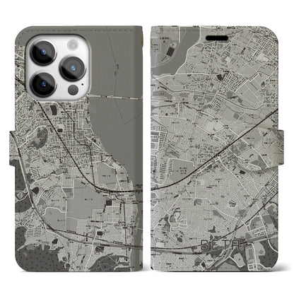 【瀬田（滋賀県）】地図柄iPhoneケース（手帳タイプ）