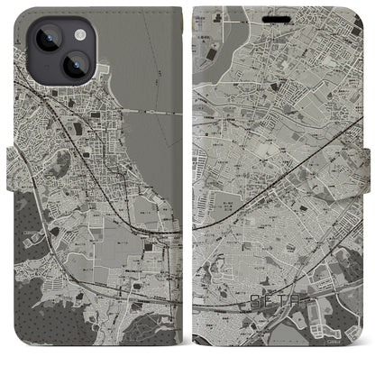 【瀬田（滋賀県）】地図柄iPhoneケース（手帳タイプ）