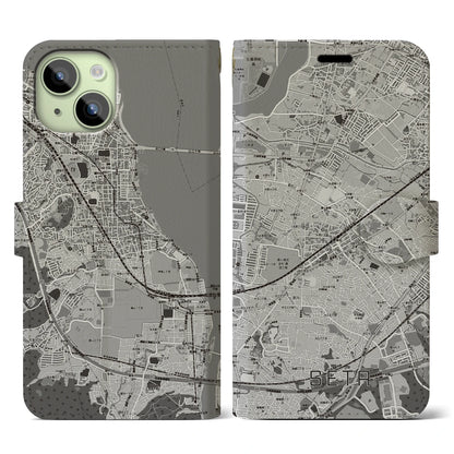 【瀬田（滋賀県）】地図柄iPhoneケース（手帳タイプ）