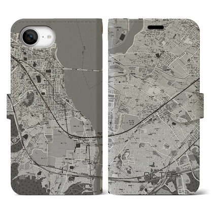 【瀬田（滋賀県）】地図柄iPhoneケース（手帳タイプ）