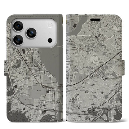 【瀬田（滋賀県）】地図柄iPhoneケース（手帳タイプ）