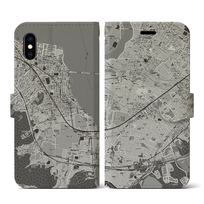 【瀬田（滋賀県）】地図柄iPhoneケース（手帳タイプ）