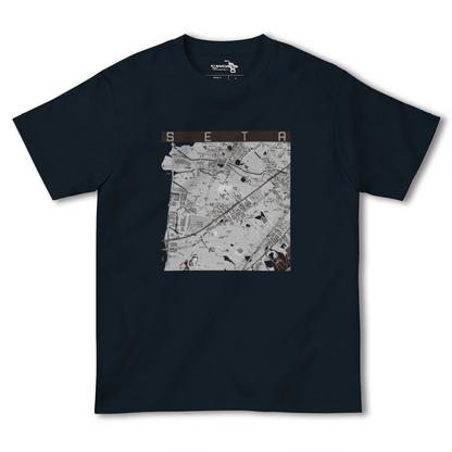【瀬田（滋賀県）】地図柄ヘビーウェイトTシャツ