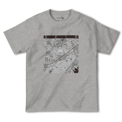 【瀬田（滋賀県）】地図柄ヘビーウェイトTシャツ