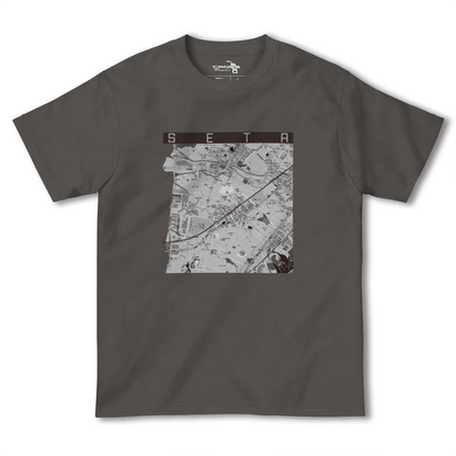 【瀬田（滋賀県）】地図柄ヘビーウェイトTシャツ