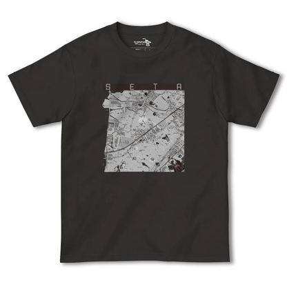 【瀬田（滋賀県）】地図柄ヘビーウェイトTシャツ