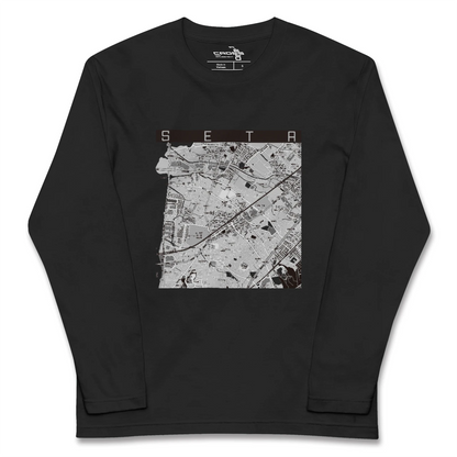 【瀬田（滋賀県）】地図柄ロングスリーブTシャツ