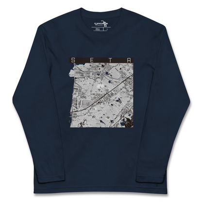 【瀬田（滋賀県）】地図柄ロングスリーブTシャツ