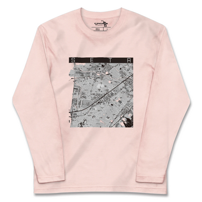 【瀬田（滋賀県）】地図柄ロングスリーブTシャツ