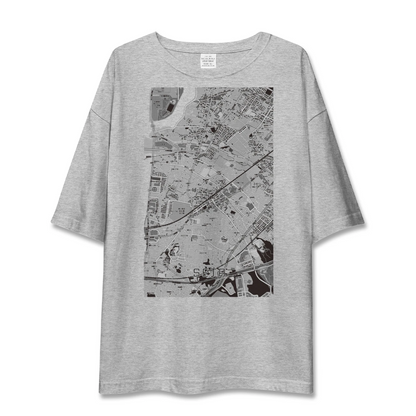 【瀬田（滋賀県）】地図柄ビッグシルエットTシャツ