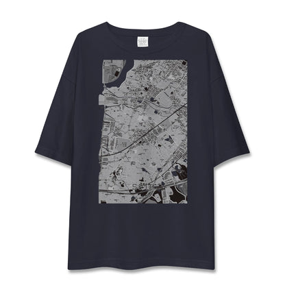 【瀬田（滋賀県）】地図柄ビッグシルエットTシャツ