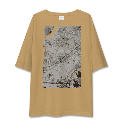 【瀬田（滋賀県）】地図柄ビッグシルエットTシャツ