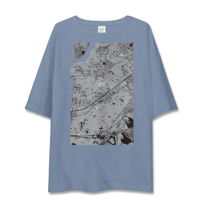【瀬田（滋賀県）】地図柄ビッグシルエットTシャツ