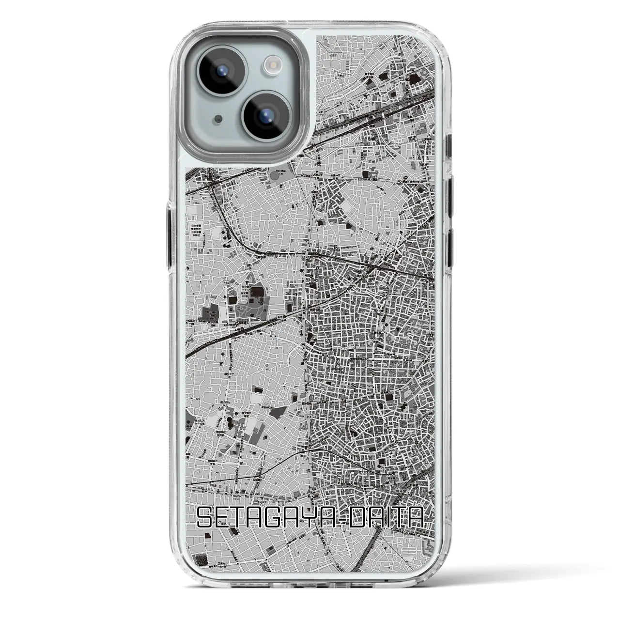 【世田谷代田（東京都）】地図柄iPhoneケース（MagSafeタイプ）