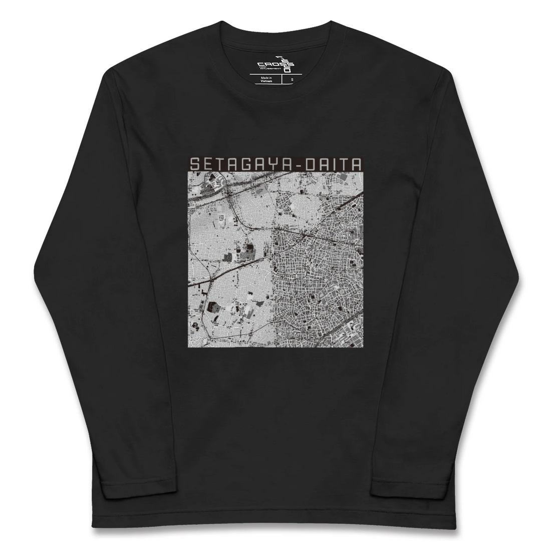 【世田谷代田(東京都)】地図柄ロングスリーブTシャツ
