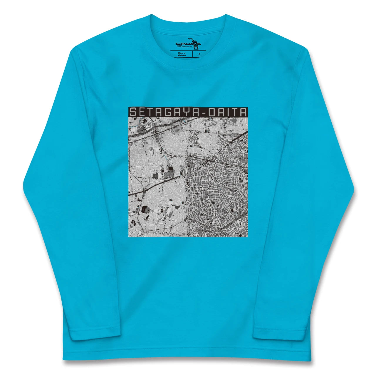 【世田谷代田（東京都）】地図柄ロングスリーブTシャツ