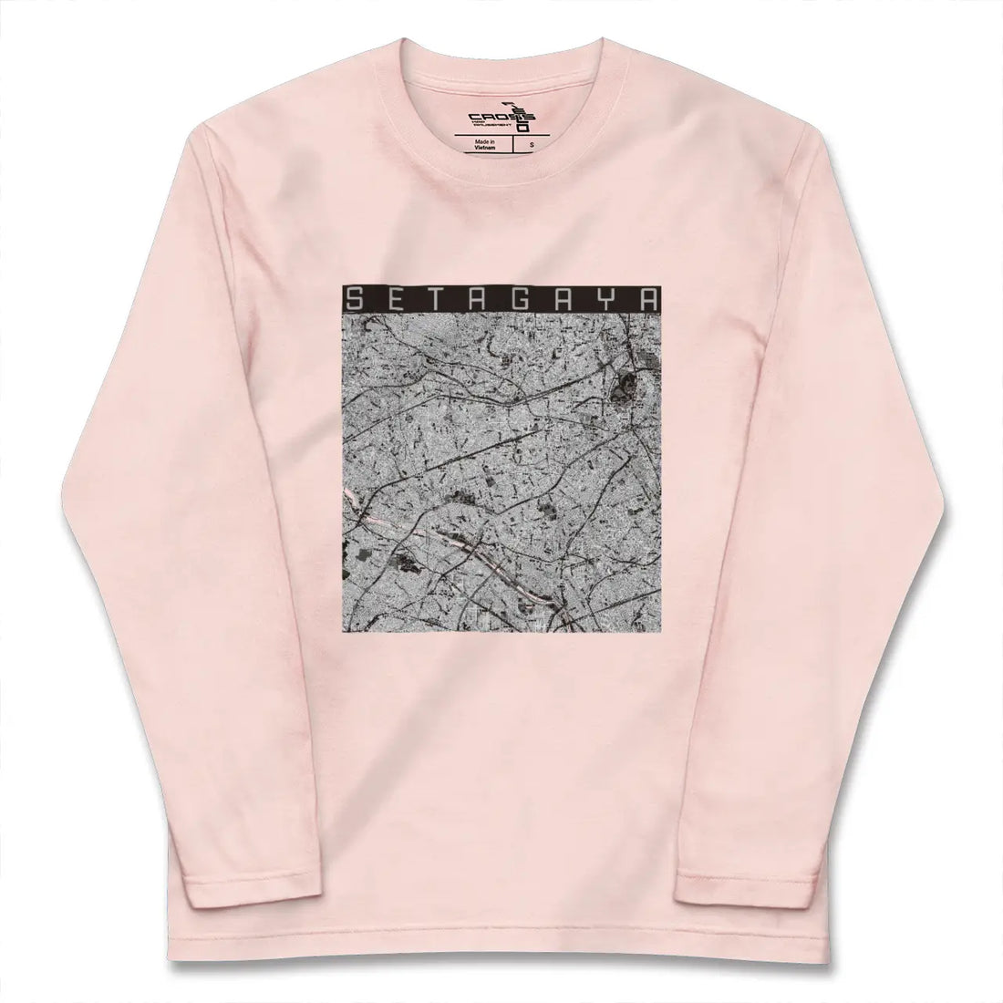 【世田谷2（東京都）】地図柄ロングスリーブTシャツ