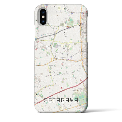 【世田谷（東京都）】地図柄iPhoneケース（バックカバータイプ）