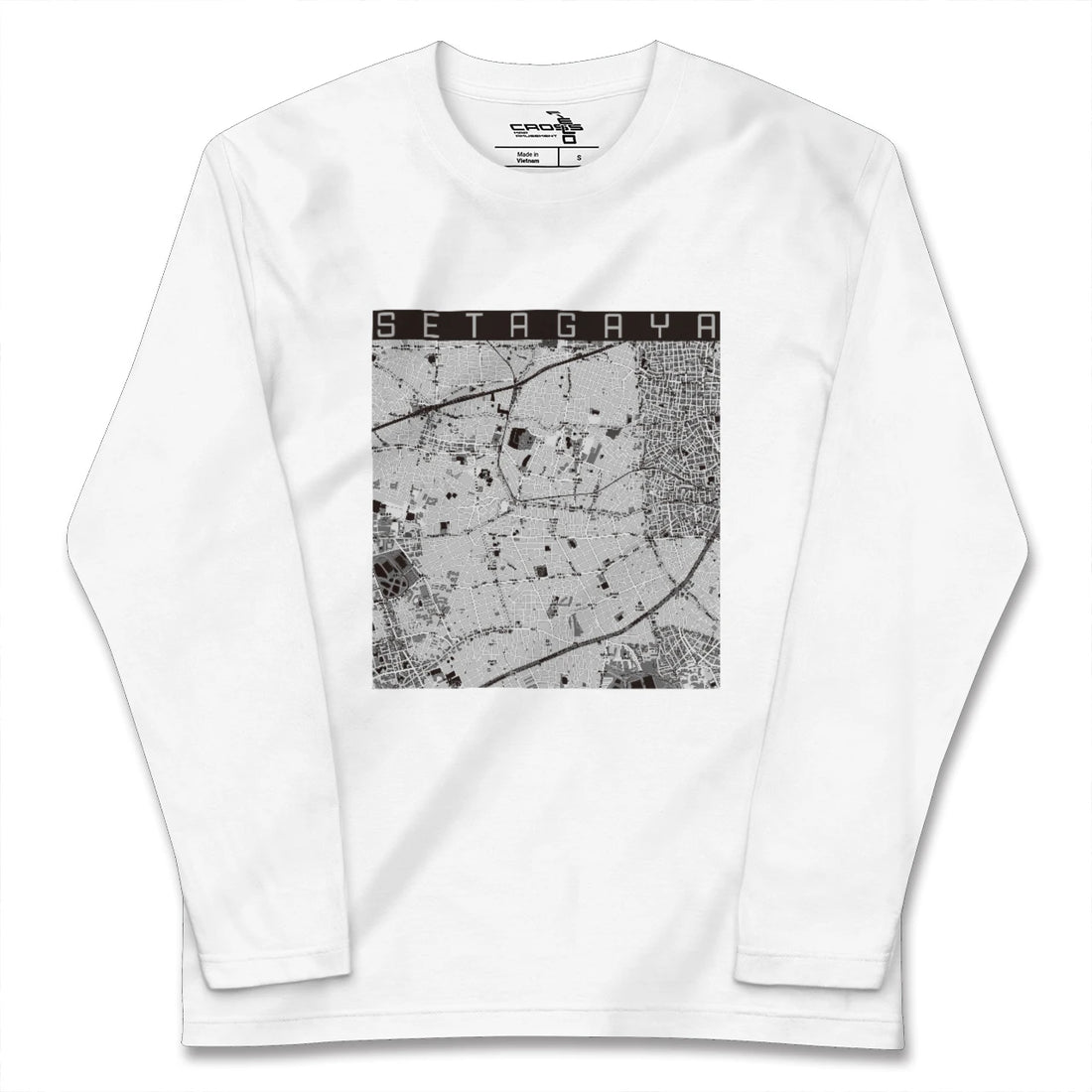 【世田谷(東京都)】地図柄ロングスリーブTシャツ
