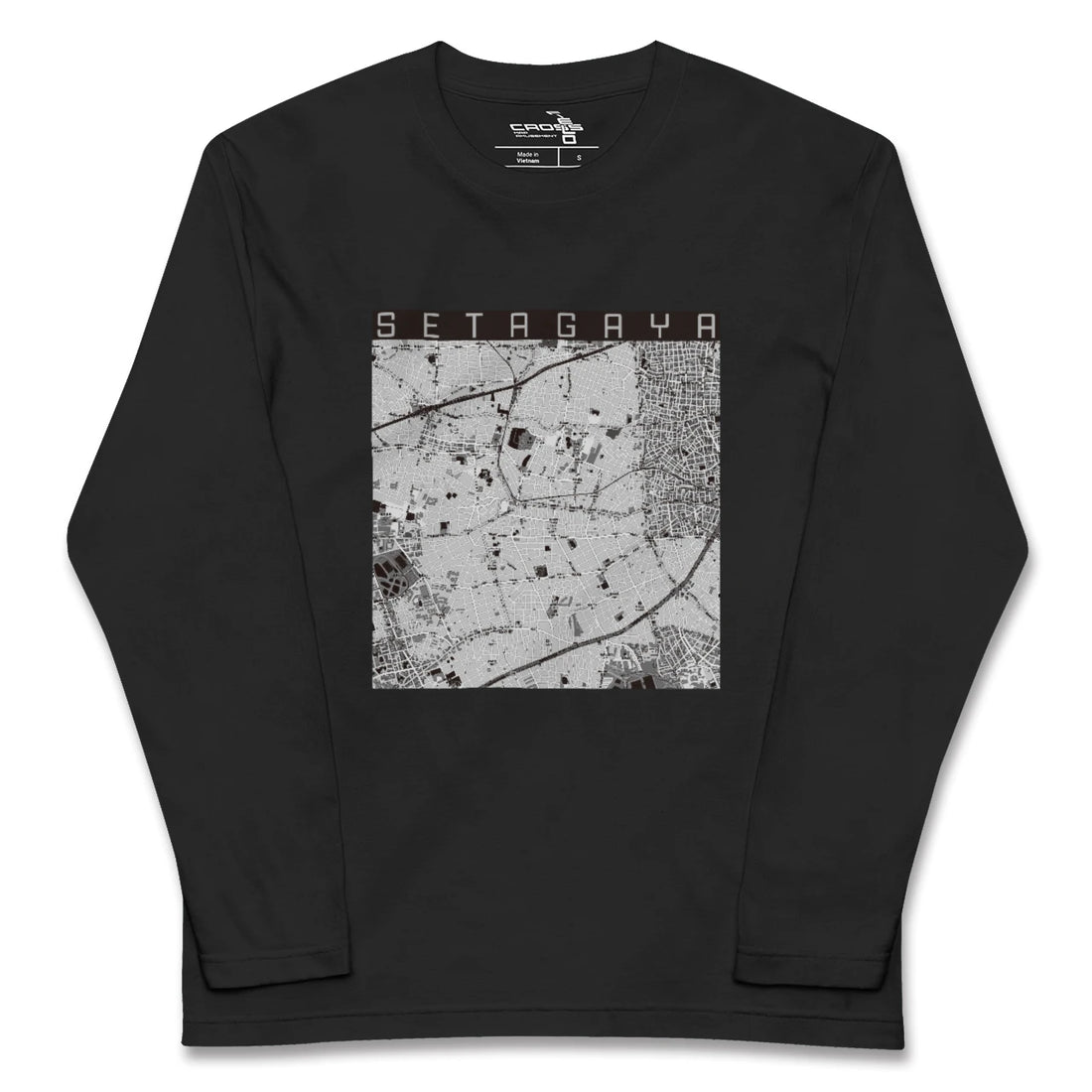 【世田谷(東京都)】地図柄ロングスリーブTシャツ