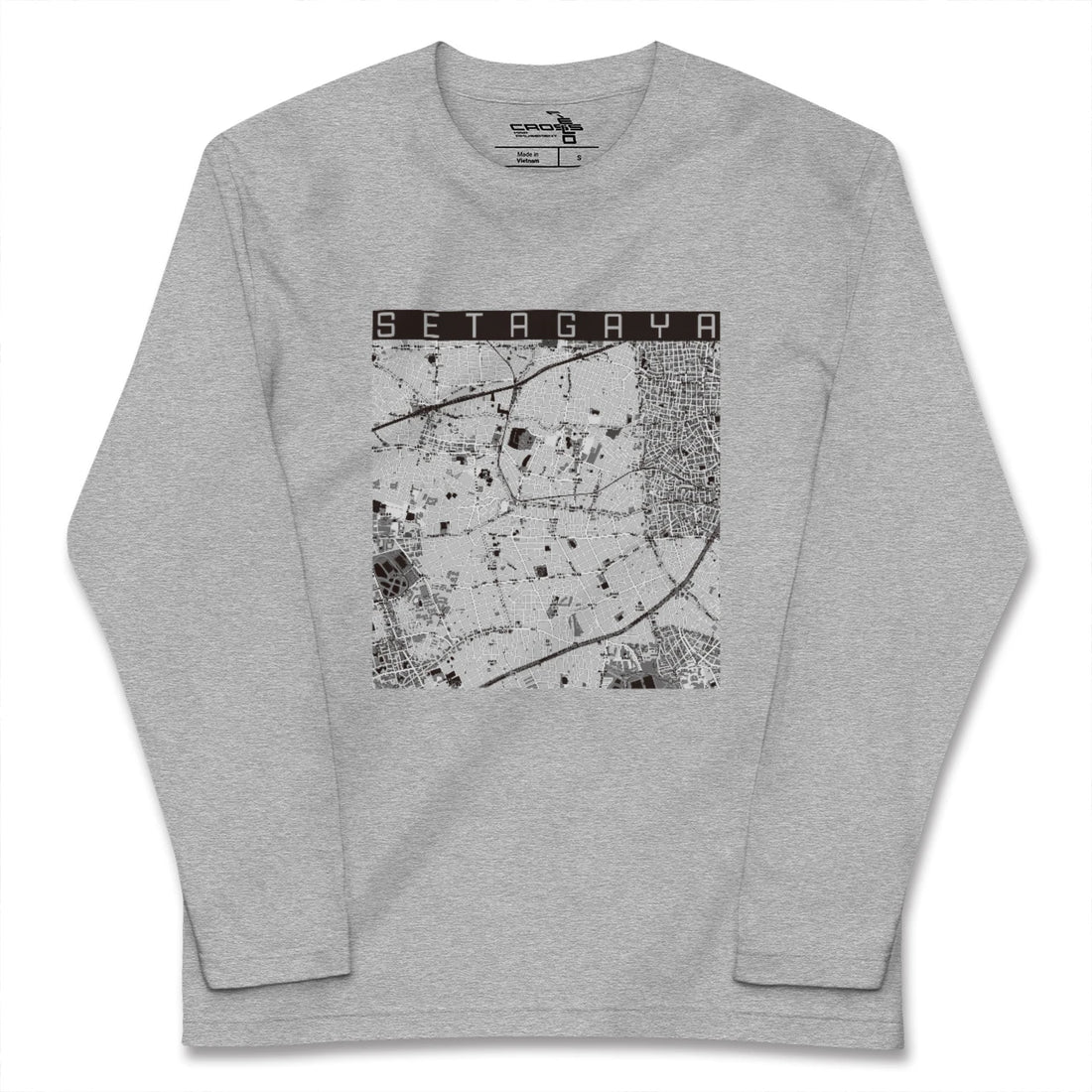 【世田谷(東京都)】地図柄ロングスリーブTシャツ