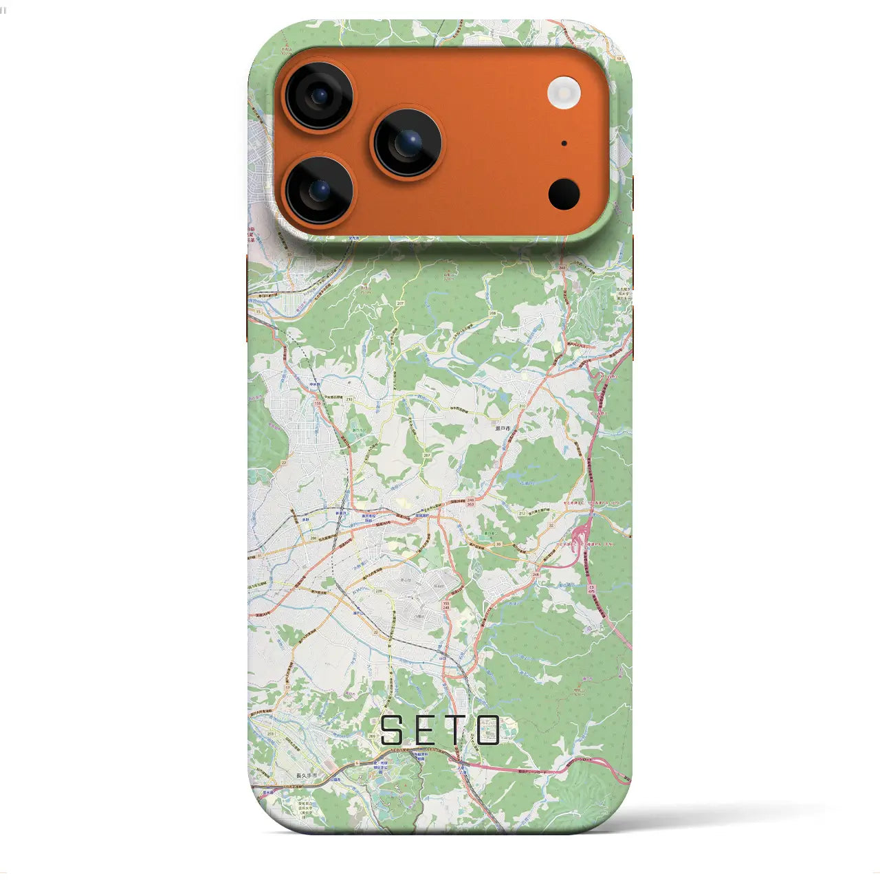 【瀬戸（愛知県）】地図柄iPhoneケース（バックカバータイプ）