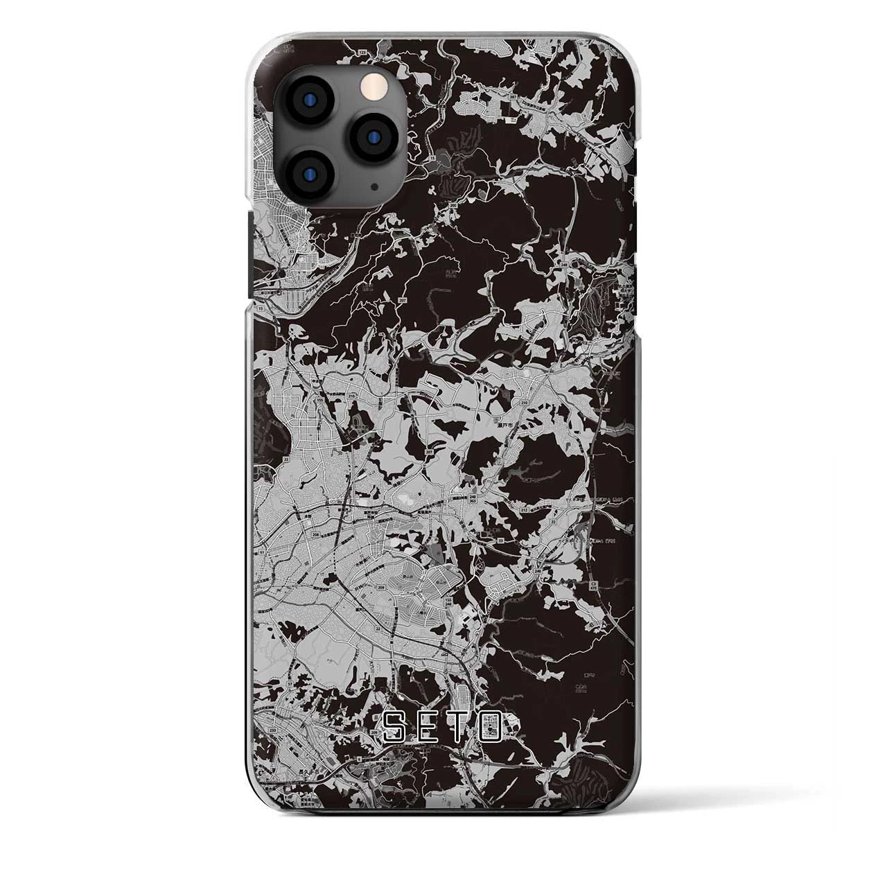 【瀬戸（愛知県）】地図柄iPhoneケース（クリアタイプ）