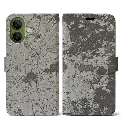 【瀬戸（愛知県）】地図柄iPhoneケース（手帳タイプ）