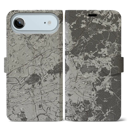 【瀬戸（愛知県）】地図柄iPhoneケース（手帳タイプ）