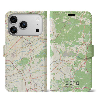 【瀬戸（愛知県）】地図柄iPhoneケース（手帳タイプ）