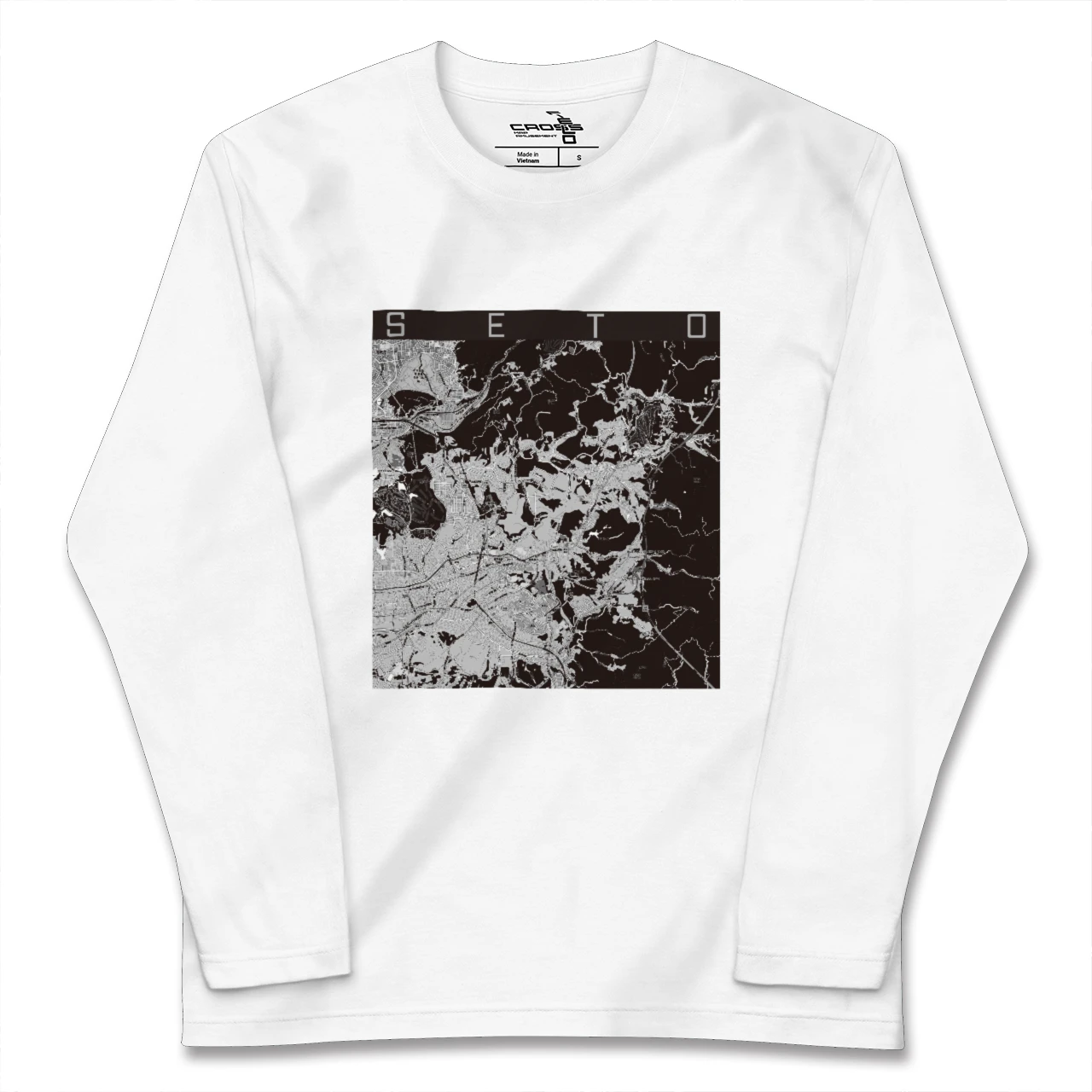 【瀬戸（愛知県）】地図柄ロングスリーブTシャツ