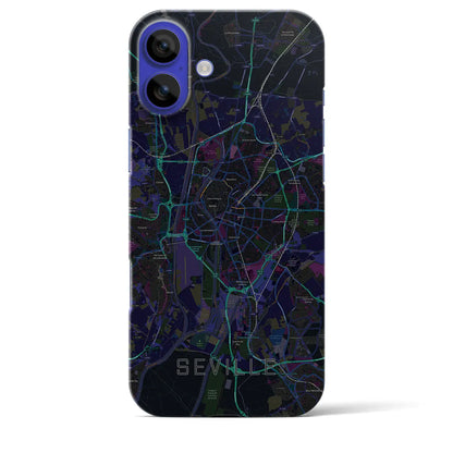 【セビリア（スペイン）】地図柄iPhoneケース（バックカバータイプ）
