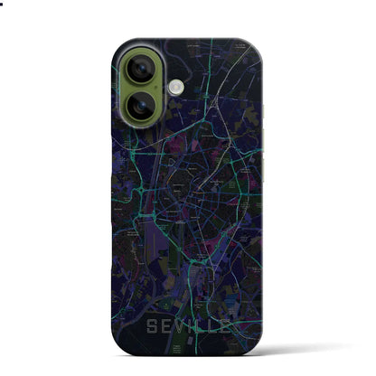 【セビリア（スペイン）】地図柄iPhoneケース（バックカバータイプ）