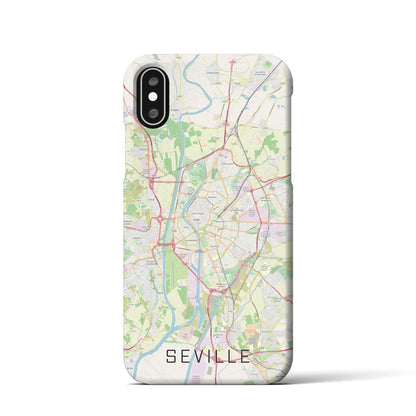 【セビリア（スペイン）】地図柄iPhoneケース（バックカバータイプ）